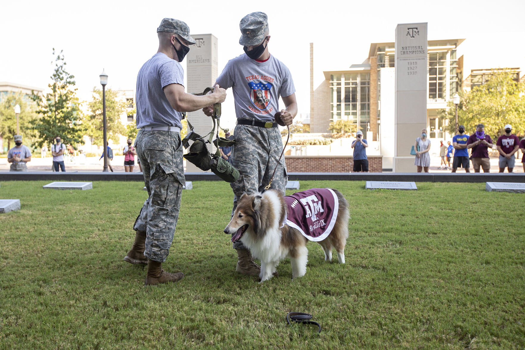 Reveille IX handler ceremony